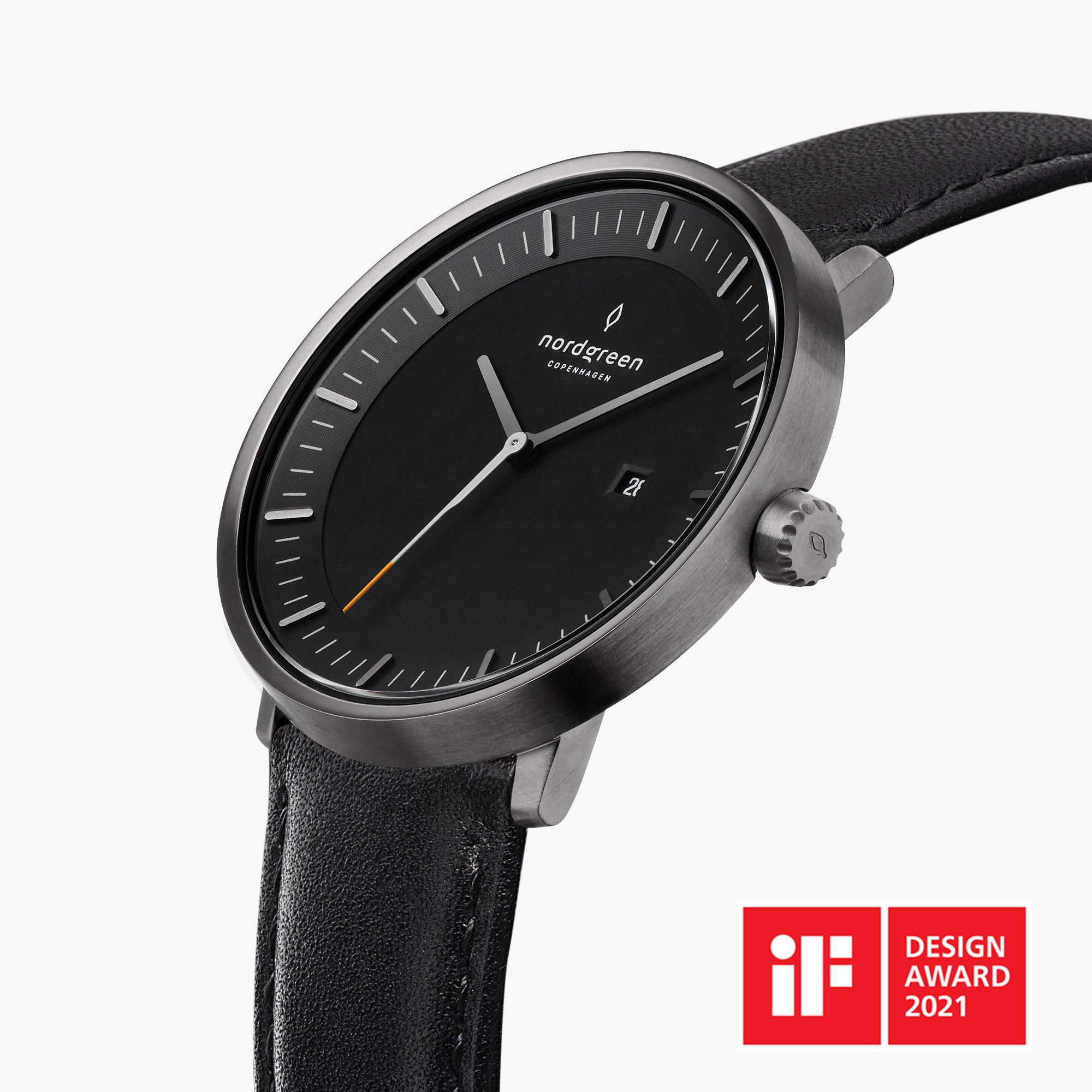 20 christopher philosopher gunmetal blackdial blackleather pv greybg if award