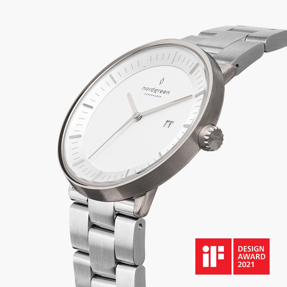 27 philosopher white dial silver3 link pv greybg if award